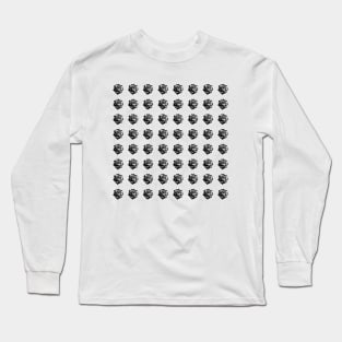 Rose black and white pattern bywhacky Long Sleeve T-Shirt